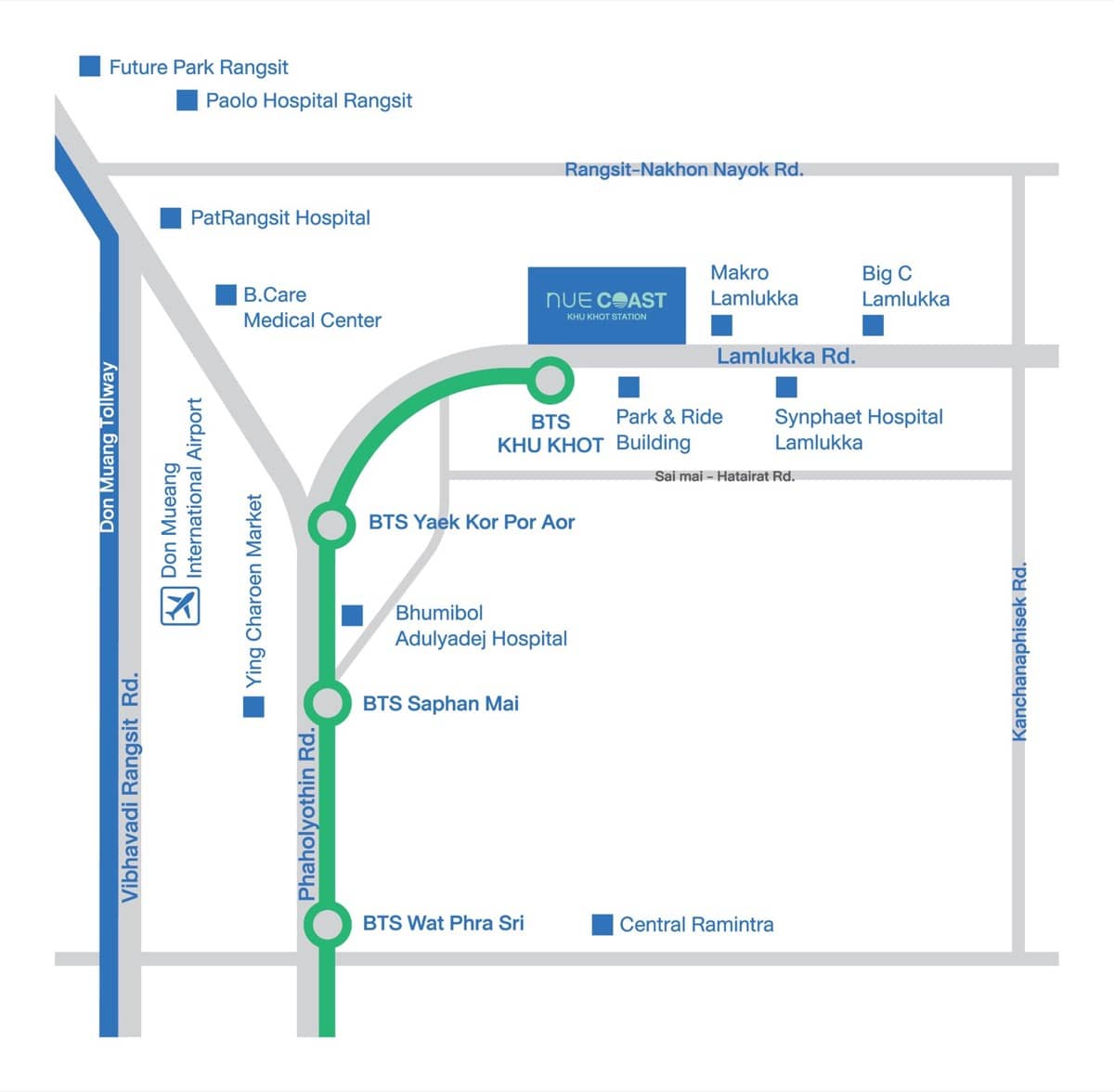 Map คอนโด Nue Coast Khu Khot Station (นิว โคสต์ คูคต สเตชัน).jpg