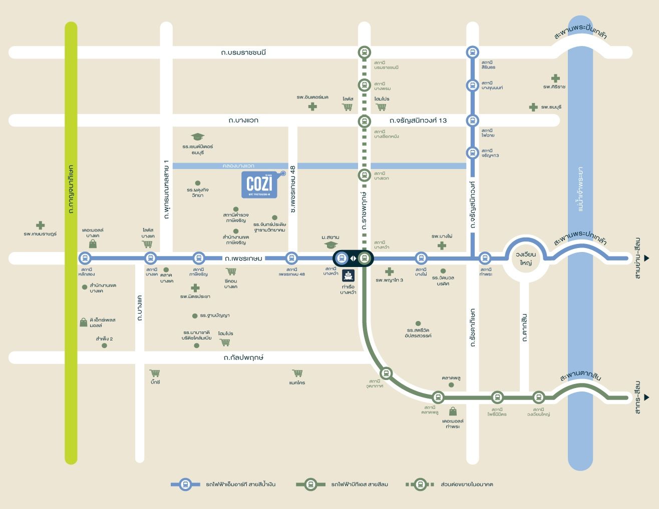 Map คอนโด COZI MRT Phetkasem 48 (โคซี่ เอ็มอาร์ที เพชรเกษม 48).jpg