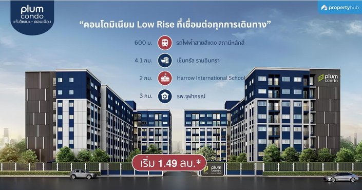 รีวิวคอนโด Plum Condo Chaengwattana - Donmueang (พลัม คอนโด แจ้งวัฒนะ - ดอนเมือง) คอนโดพร้อมอยู่ ใกล้รถไฟฟ้า 2 สาย และสนามบินดอยเมือง เริ่ม 1.49 ลบ.* รีวิวคอนโด Plum Condo Chaengwattana - Donmueang (พลัม คอนโด แจ้งวัฒนะ - ดอนเมือง) คอนโดพร้อมอยู่ ใกล้รถไฟฟ้า 2 สาย และสนามบินดอยเมือง เริ่ม 1.49 ลบ.*