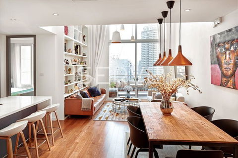 Newly Renovated - Stylist Duplex 2 Bd. Unit with Unblock View of Sathorn-The Empire Place