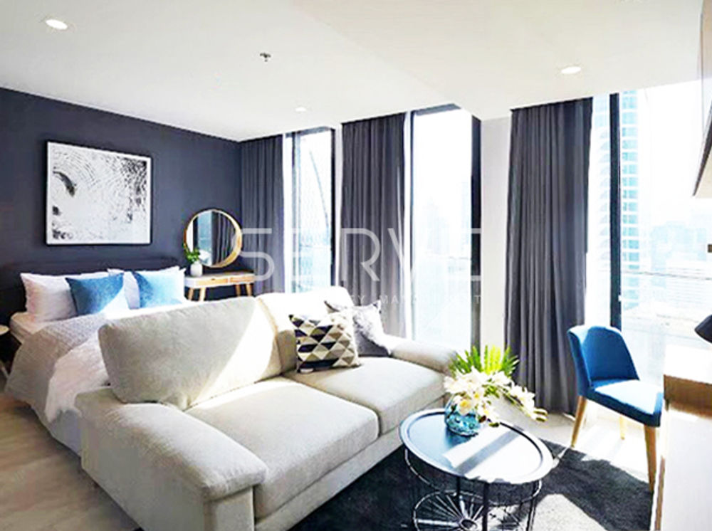 รูป Good View Nice Room Studio with Partition High Fl. 25+ Perfect Location Next to BTS Phloen Chit-Noble Ploenchit (โนเบิล เพลินจิต) - รูปที่ 1/6