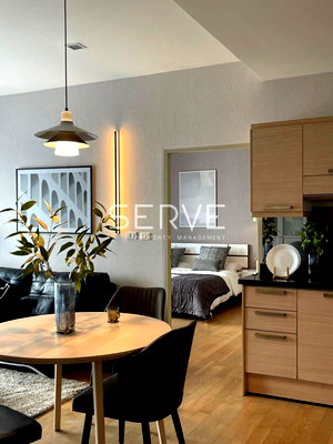 Condos for rent : 1 Bed with Bathtub fully furnished Good location @BTS Ekkamai / Condo For Rent-Noble Reveal (โนเบิล รีวิล)