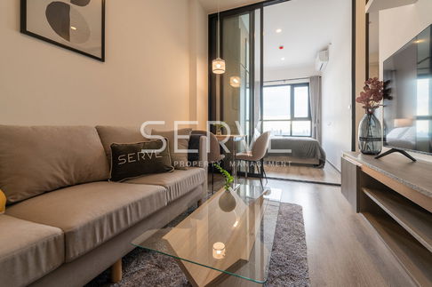 1 Bed Modern Style Super High Fl. 40+ Nice View & Good Location Close to BTS On Nut 650 m./For Rent-KnightsBridge Prime Onnut