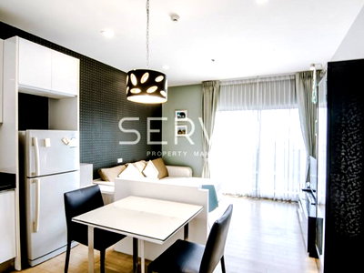 Condos for rent : Nice 1 Bed with Bathtub fully furnished on High Floor good location @BTS Ekkamai / Condo For Rent-Noble Reveal (โนเบิล รีวิล)