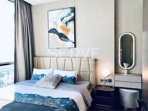 Large Room 1 Bed with Bathtub 43.37 sq.m. High Fl. 15+ New Condo Next to BTS Thong Lo 20 m./For Sale-The ESSE Sukhumvit 36