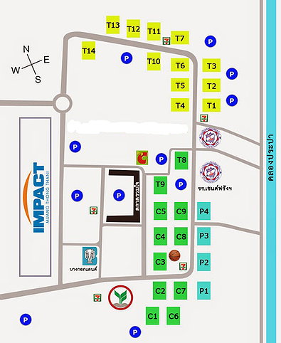 รูป ห้องพักรายวันเมืองทองธานี C8 ชั้น 12 - รูปที่ 10/10