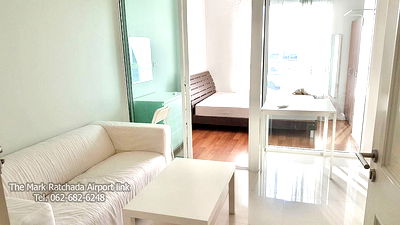 คอนโดให้เช่า : วิวตึกใบหยก คอนโด ย่านอโศก MRT rama9 เดอะมาร์ก The mark ratchada airport link
