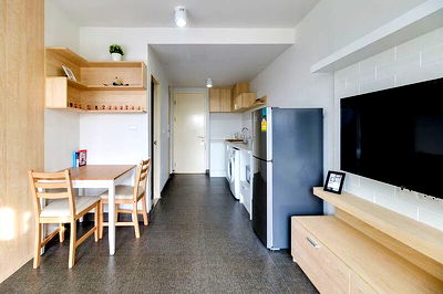 คอนโดให้เช่า : Fully Cozy room ห้องที่ให้ความรู้สึกอบอุ่นเหมือนอยู่บ้าน พร้อม Internet Wi-fi (Built-in ทั้งห้อง)