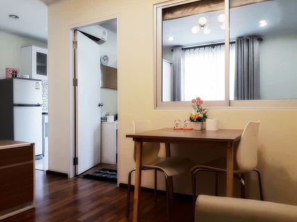 รูปภาพ ให้เช่าคอนโด ยู@หัวหมาก สเตชั่น ขนาด 31 ตรม ชั้น 8 ตึก B 1น 1น เฟอร์ครบ ไฟฟ้าครบ 8500 บาท