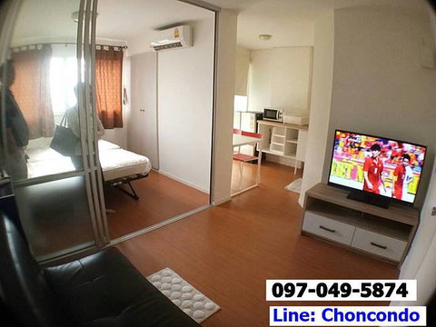 For Rent Lumpini Condo Town Chonburi-Sukhumvit - 1 bed 26 sq.m.  5th floor