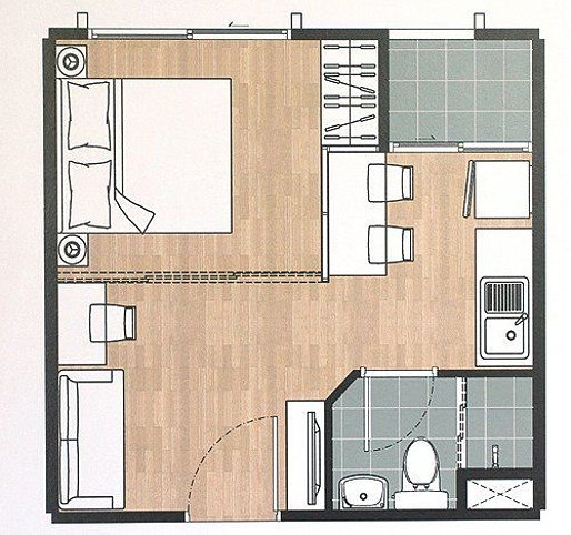 picture For rent Plum Condo Ladprao 101 Ready to move in - 6/7