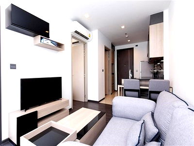 Condos for rent University of the Thai Chamber of Commerce : 🔥🔥🔥 For Rent The Line Asoke-Ratchada Condo, The LINE Asoke-Ratchada, facing west.
