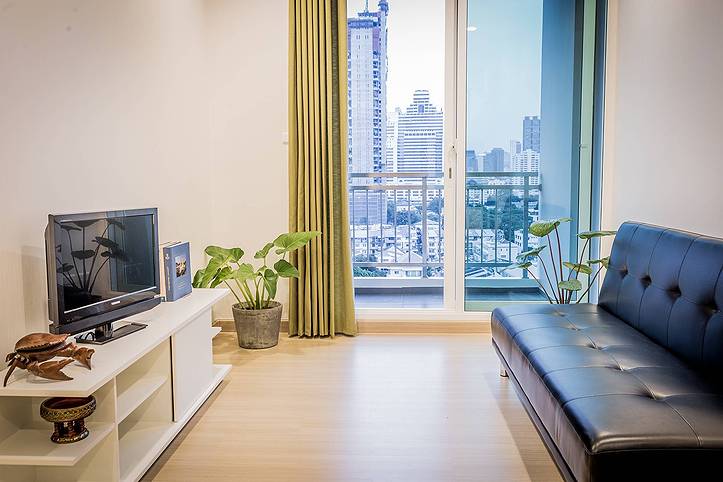 รูป ให้เช่า ศุภาลัย ไลท์ รัชดา นราธิวาส สาธร ชั้น 12A 50 ตร.ม. เฟอร์ครบ วิวเมือง สาธร ตกแต่งสวย - รูปที่ 1/18