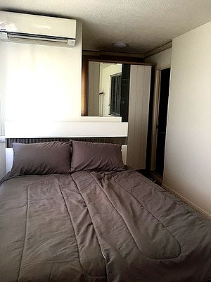Condos for rent King Mongkut Institute of Technology Ladkrabang : For Rent Lumpini Condo Town Romklao-Suvarnabhumi - 45 sq.m.  7th floor