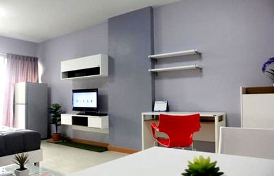 Condos for rent MRT Huai Khwang : Condo for rant Supalai City Resort Ratchada-Huai Khwang, Fully Furnished.