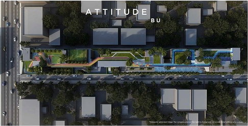 ให้เช่าคอนโด Attitude BU ตรงข้ามหน้า ม.กรุงเทพ รังสิต