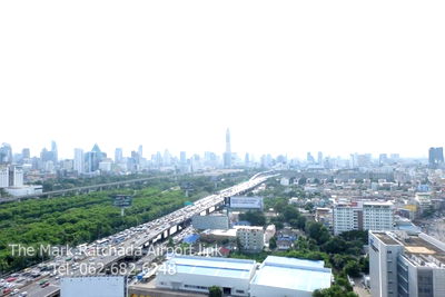 Condos for rent : 24th fl. Nice view The Mark Ratchada Airportlink