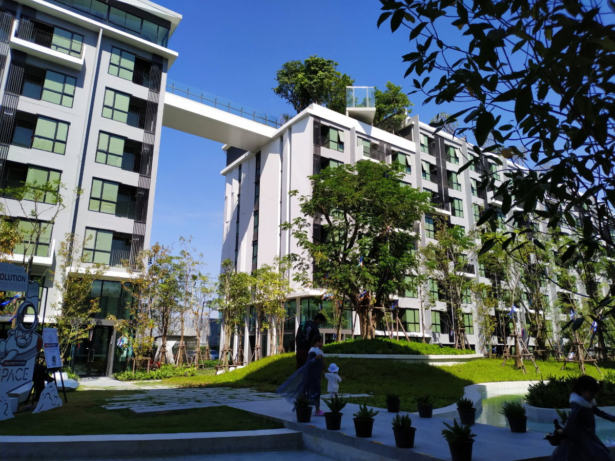 รูป ขาย Kave Town ตึกสระ +ห้องมุม +มีเครื่องซักอบผ้า +ที่นอนยางพารา ติดม.กรุงเทพ  - รูปที่ 35/35