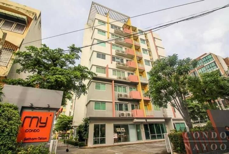 เช่าคอนโด My Condo สาทร ตากสิน เดินทางสะดวก เครื่องใช้ไฟฟ้าครบ