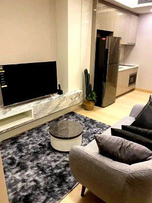 Condos for rent : Condo For rent Siamese Exclusive Queens, 35sqm.1bedroom Fully Furnished, Line ID: @ppagent
