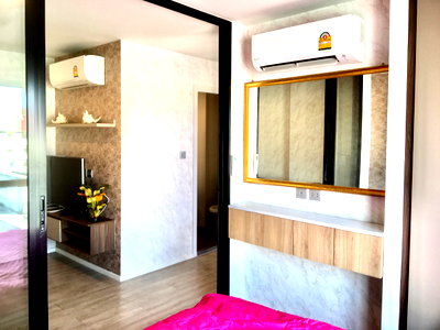 คอนโดให้เช่า : ให้เช่า Kave Condo ติดถนนใหญ่ ตรงข้าม ม. กรุงเทพ รังสิต ชั้น 7 อาคาร A ห้อง A707