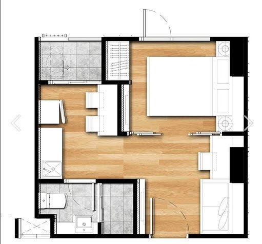 รูป ให้เช่า Kave Condo ติดถนนใหญ่ ตรงข้าม ม. กรุงเทพ รังสิต ชั้น 7 อาคาร A ห้อง A707 - รูปที่ 12/14