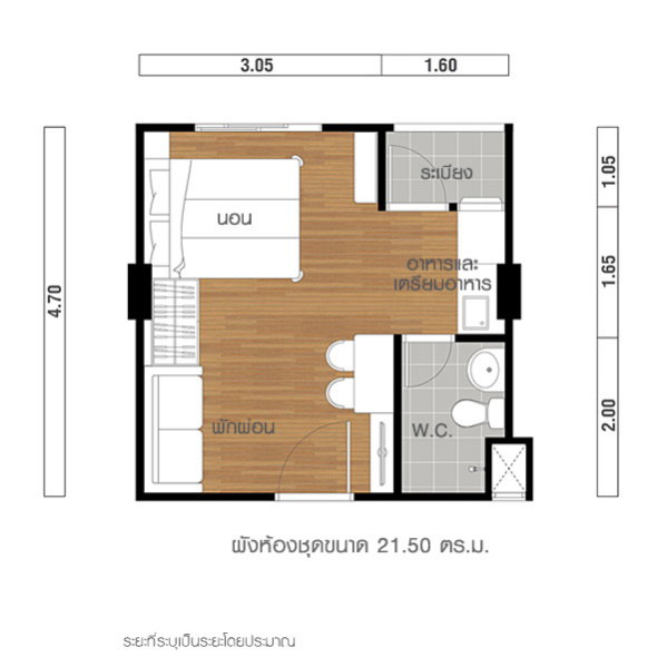 รูป ห้องใหม่ราคาถูก!! ให้เช่า ลุมพินี ทาวน์ชิพ รังสิตคลอง 1 ใกล้ ฟิวเจอร์ A2 ชั้น 8 ห้อง 22 ตร.ม. เฟอร์ครบ เข้าอยู่ได้เลย - รูปที่ 5/7