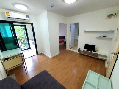 Condos for rent Thai Watsadu Salaya : M1232 Condo for rent, Icon Condo Salaya, beautiful room, fully furnished, with a washing machine, special price