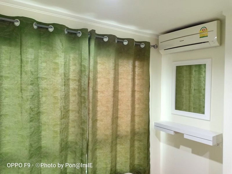 picture For rent LPN Pak Kret 1 bedroom 1 bathroom 28 sqm. Building B, 11th floor, pool view. Two air conditioners  - 3/10