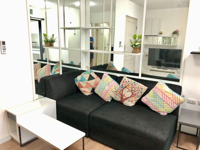 🟢2 ปีลดได้ / มี VDO /TV 49 นิ้ว /ประตูฉากกั้นในห้องน้ำ / ตึกหน้าสุด วิวสวน/ มี ค.ซักผ้า🟢 - ให้เช่าคอนโด ICondo สุขุมวิท 105 (ลาซาล) ของครบ พร้อมอยู่