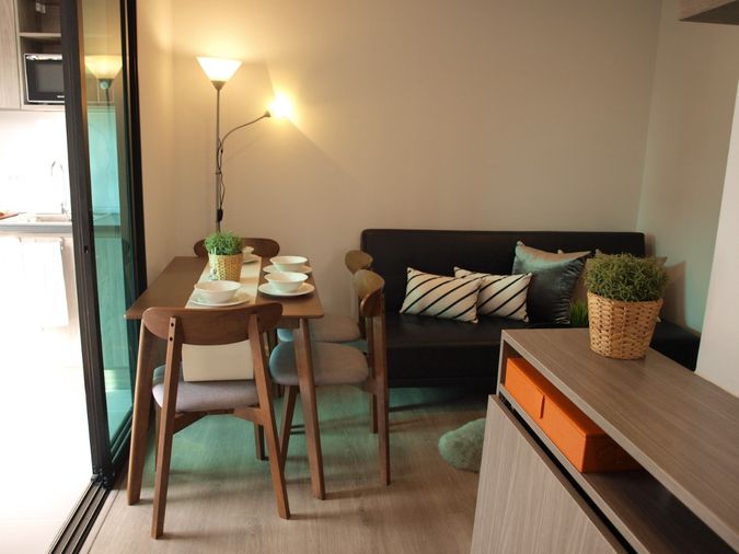 🟢มี VDO / ห้องมุม 44 ตร.ม. /2 นอน 1 เล่น 1 ครัวแยก 1 น้ำ 2 ระเบียง / ของครบพร้อมอยู่ /🟢ให้เช่า ห้องใหม่ Notting Hill 105 BTS แบริ่ง 400m 