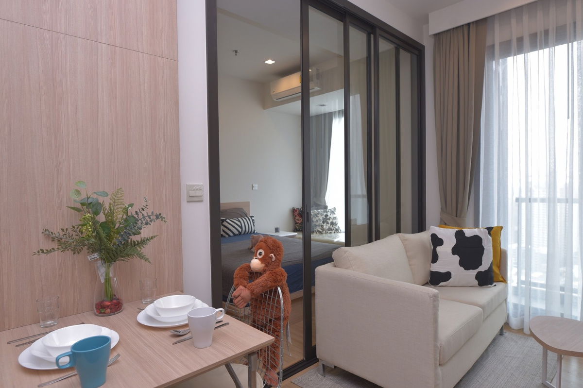 รูป ห้องแต่งสวย ให้เช่าราคาพิเศษ M jatujak จตุจักร หมอชิต เฟอร์ เครืรองใช้ไฟฟ้าครบ เลี้ยงสัตว์ได้จร้าาา 🔥 - รูปที่ 3/12