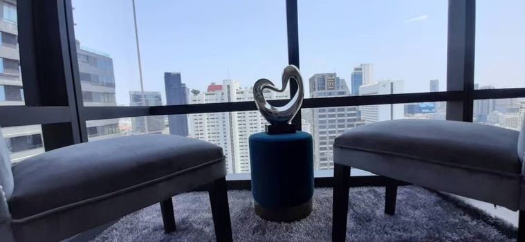 เช่าคอนโด 1 ห้องนอน Ashton Silom (แอชตัน สีลม) ขนาด 35 ตร. ม.  BTS ช่องนนทรี