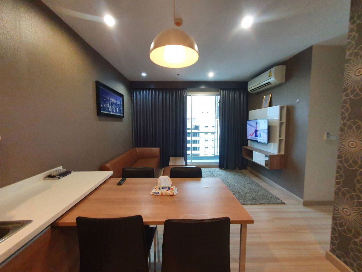 รูป **สถานะตามภาพปก ห้องหายาก ห้องมุม 2 ห้องนอน** ให้เช่า คอนโด The Hotel Service Condominium ห้องหรู ติดMRTบางกระสอ - รูปที่ 2/25