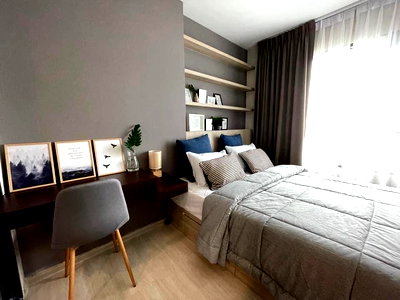 Condos for rent Nana Nuea Pier : T1141 Condo for rent Life One Wireless, beautiful room, fully furnished, has a washing machine, special price