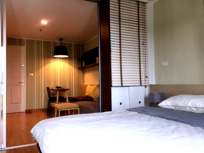 Condos for rent : Condo For rent U Delight @ Huay Kwang Station,Near MRT Huai Khwang, 1bedroom Fully Furnished, Line ID: @ppagent