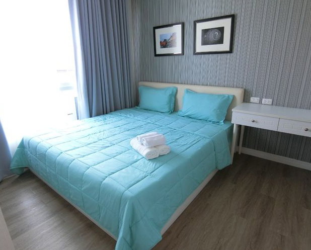 (ห้องใหญ่ ห้องใหม่ )คอนโดเดอะบลูเอ็ก 44 ตารางเมตร บางแสน 099-4265469