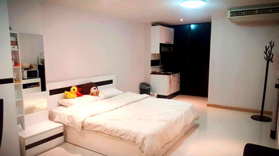 ขายคอนโด : P-107375 — ขายคอนโดพร้อมผู้เช่า Ratchada City Condo รัชดา ใกล้ MRT สุทธิสาร ชั้น 9 ห้องสตูดิโอ เฟอร์ครบ แอร์ใหม่ 085-592-2897 Line: @easythaihome