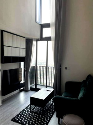 คอนโดให้เช่า : ให้เช่าคอนโด เดอะ ไลน์ สุขุมวิท 101 The Line Sukhumvit 101 ห้องสวย 44 ตร.ม. Duplex 1 ห้องนอน เฟอร์ครบพร้อมอยู่ Line ID: @ppagent