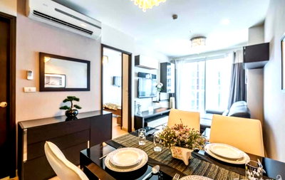 คอนโดให้เช่า : ให้เช่าคอนโด Sky Walk Residence ติด BTS พระโขนง ห้องสวย 2ห้องนอน เฟอร์ครบพร้อมอยู่ Line ID: @ppagent