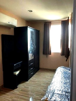 เช่าคอนโด รร.สารสาสน์วิเทศ มีนบุรี : เช่า คอนโดเอวาคัส การ์เด้นท์ แฟมิลี่ เฮ้าส์ ชั้น8 วิวเมือง 54ตรม. ฿12,000 