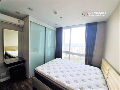 (M38) for rent Metropolis Samrong Interchange, 35 sqm., Floor 25, one step to Samrong BTS