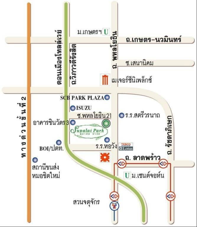 picture 2 bedroom condo for sale at Supalai Park Phaholyothin 24. Next to the green BTS, Phahon 24, good location, affordable price as a new condo. - 14/14