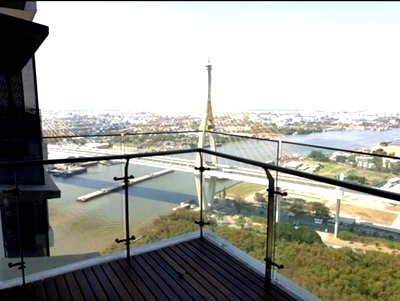 คอนโดให้เช่า : ให้เช่าคอนโด The Pano (เดอะ พาโน) พระราม 3 ชั้นสูง วิวแม่น้ำเจ้าพระยาแบบเต็มตา Fully Furnished Line ID: @ppagent