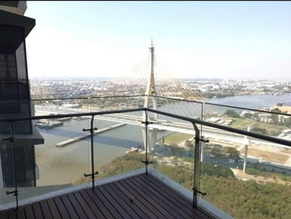รูปภาพ ให้เช่าคอนโด The Pano (เดอะ พาโน) พระราม 3 ชั้นสูง วิวแม่น้ำเจ้าพระยาแบบเต็มตา Fully Furnished Line ID: @ppagent