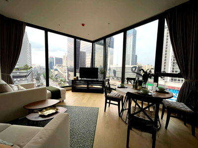 คอนโดให้เช่า : ให้เช่าคอนโด Ashton Asoke - Rama 9 2ห้องนอน ห้องแต่งสวย วิวสวย เฟอร์ครบพร้อมอยู่ Line ID: @ppagent