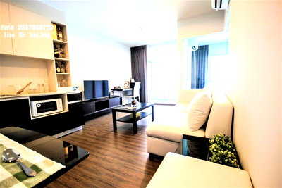 Condos for rent : (C5) Condo for rent, Hallmark Chaengwattana, opposite Central, 35 sqm, Building B, 4th floor, pool view + garden