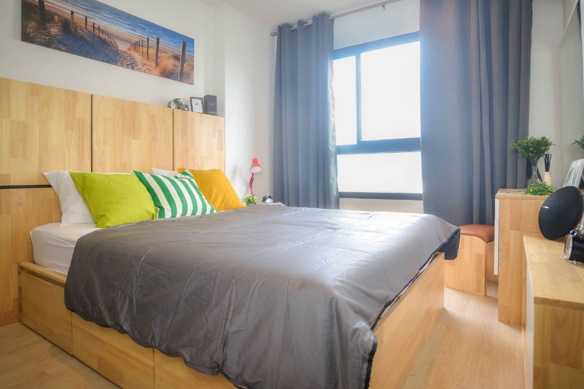 รูป  เช่า 1 นอน 32 ตรม ห้องวิวติดถนน เช่าขั้นตำ่ 1ปี Ideo New Rama 9 Condo ราคาคุยได้ Build in ห้อง  มีช่องเก็บของเยอะ - รูปที่ 2/16