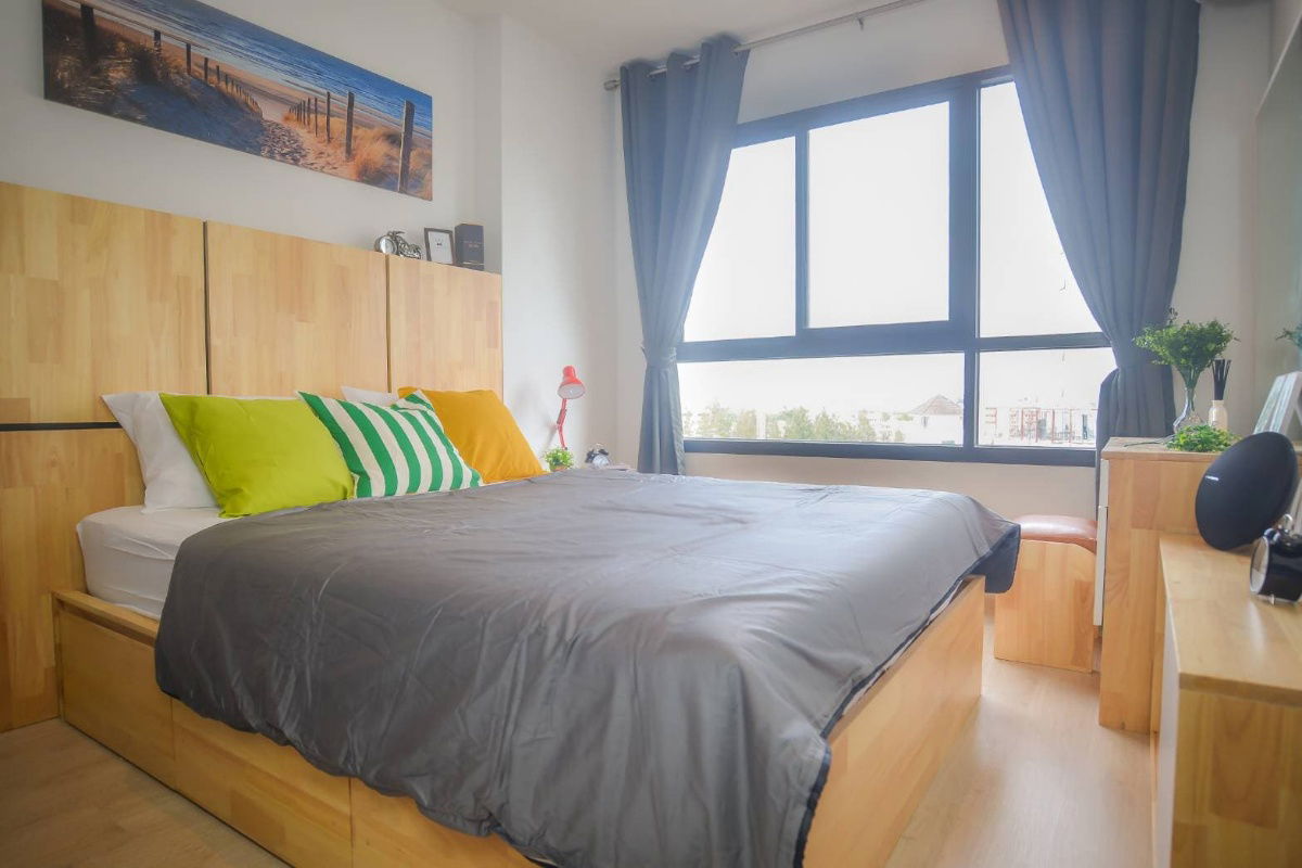 รูป  เช่า 1 นอน 32 ตรม ห้องวิวติดถนน เช่าขั้นตำ่ 1ปี Ideo New Rama 9 Condo ราคาคุยได้ Build in ห้อง  มีช่องเก็บของเยอะ - รูปที่ 1/16