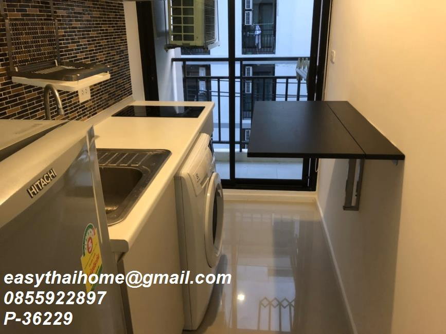 รูป P-36229 ขาย พอส สุขุมวิท 107 | 1 ห้องนอน 1 ห้องน้ำ | เฟอร์นิเจอร์ครบ | พร้อมเข้าอยู่ 📞 Line ID: @easythaihome | 085-592-2897 - รูปที่ 10/18